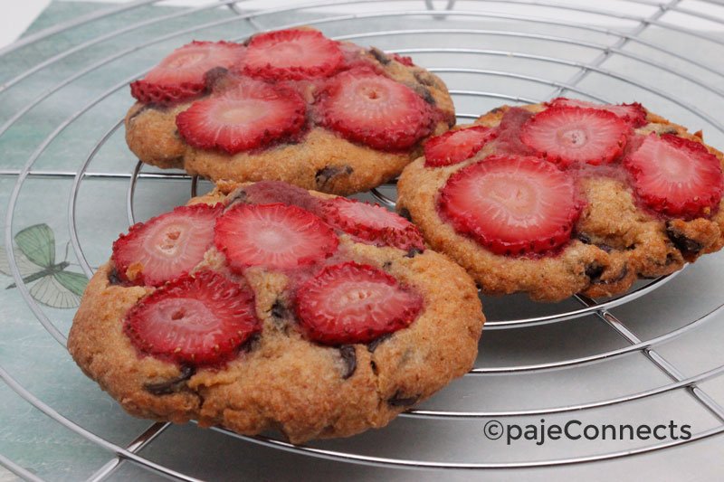 Cookies moelleux aux fraises IG bas