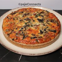Quiche aux champignons et fromage IG bas
