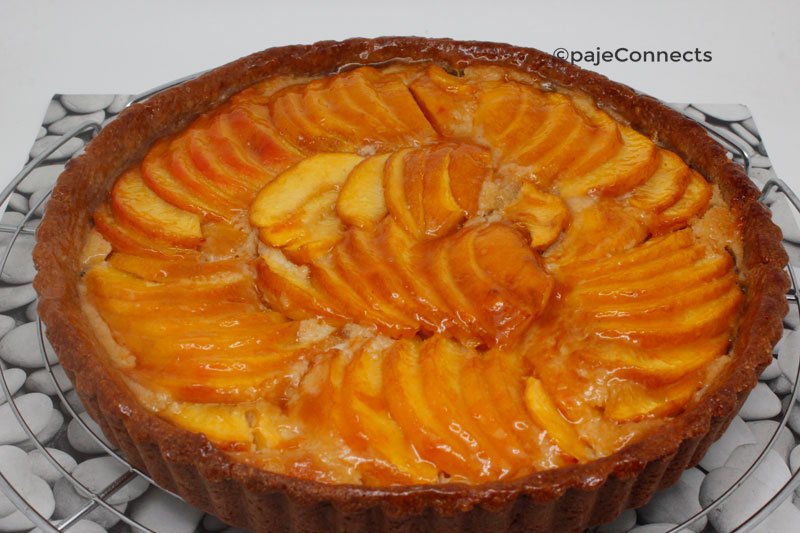 Tarte aux pêches IG bas